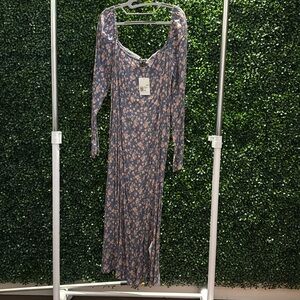 Forever 21 floral midi dress size XL